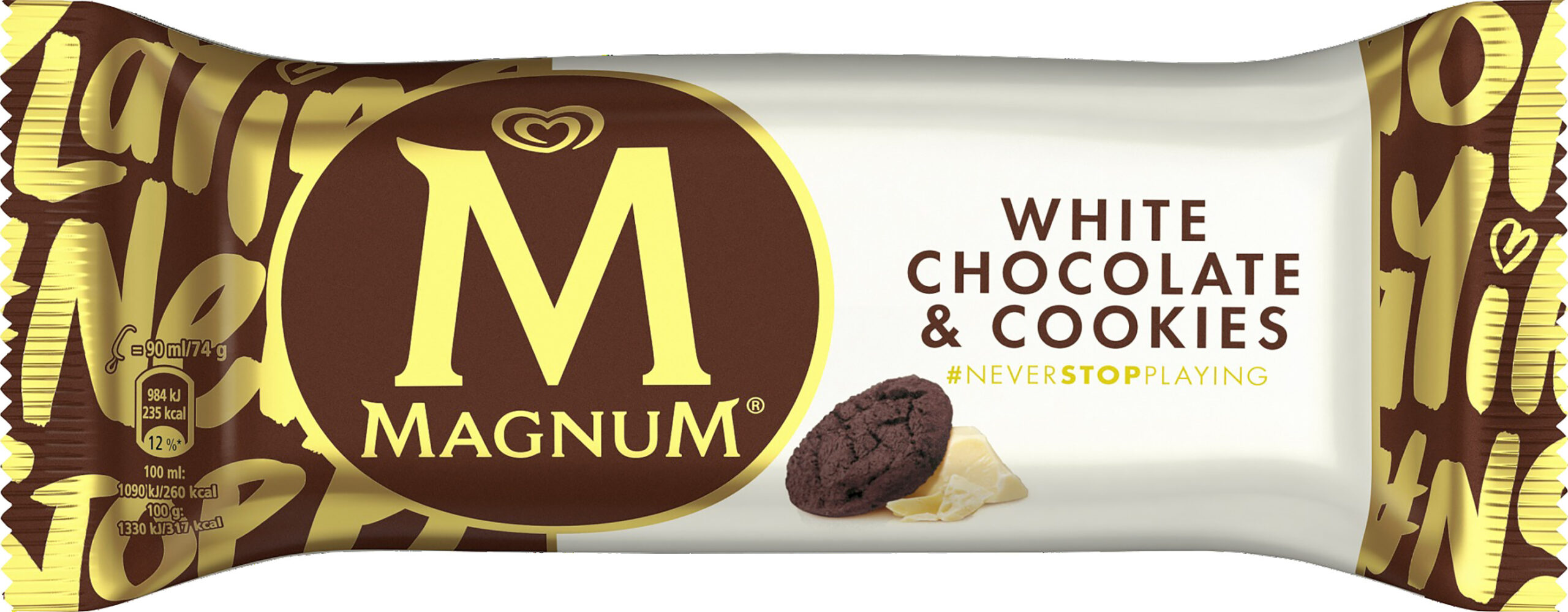 Nyhet - Magnum white chocolate & cookies